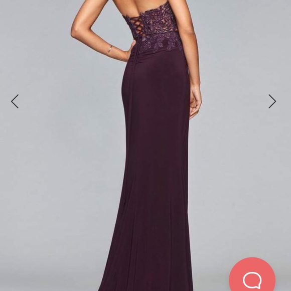 Faviana 10008 Two Piece Prom Dress - Picture 2 of 4